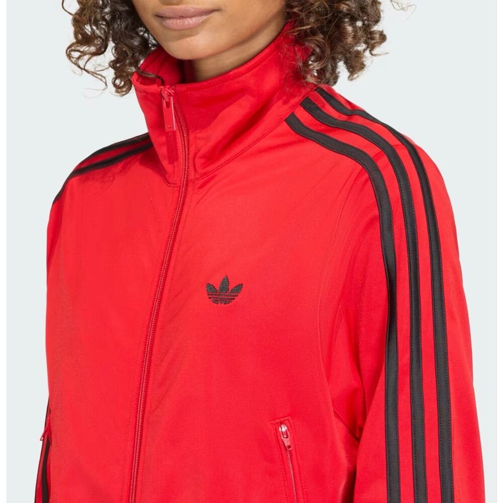 Adidas Firebird Track Jacket Red Black Women Large KD1344 Retro Better Scarlet - Picture 5 of 11